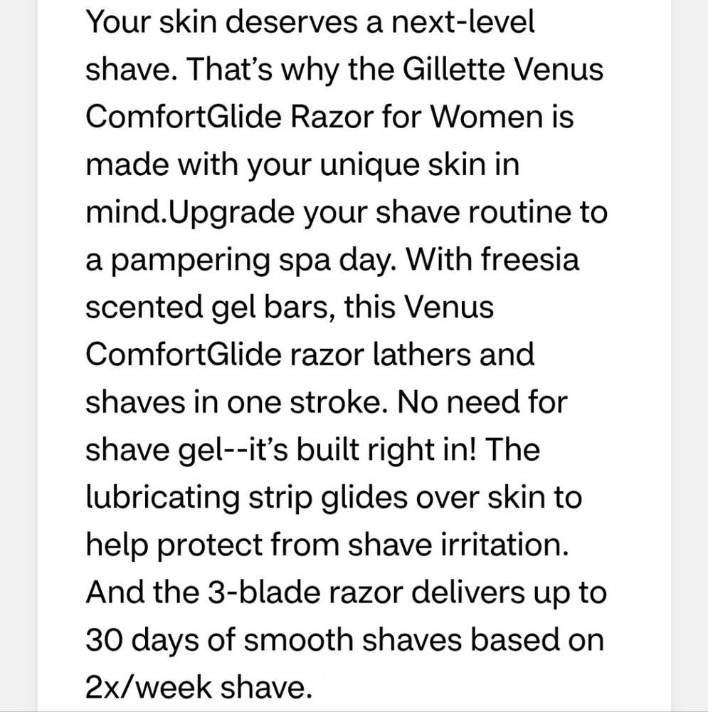 ๐ข2/$15 Gillette Venus ComfortGlide Freesia Razor + 2 Razor Blade Refills - Picture 14 of 15